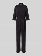 Jumpsuit met strikceintuur en borstzak