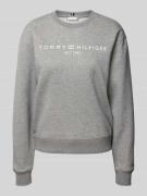 Sweatshirt met labelprint