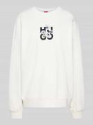 Sweatshirt met labelprint