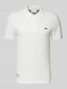 Slim fit poloshirt met labelpatch