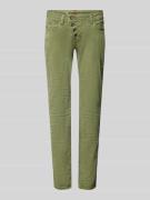 Slim fit jeans met riemlussen, model 'Malibu'