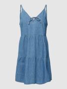 Mini-jurk van chambray