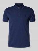 Custom slim fit poloshirt met logostitching, model 'INTERLOCK'