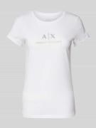 T-shirt met labelprint