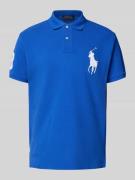 Regular fit poloshirt met labelstitching