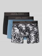 Boxershort met elastische band met label in een set van 3 stuks, model...