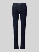 Straight fit jeans met stretch, model 'Cici'