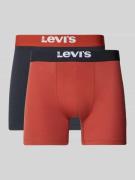 Boxershort met elastische logo in band in een set van 2 stuks