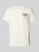 T-shirt met labelprint