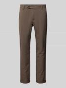 Slim fit stoffen broek met achterzakken, model 'MARCO CONNOR'