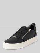 Leren sneakers met ritssluiting