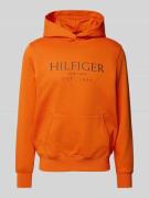 Hoodie met labelprint