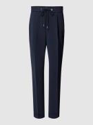 Slim fit stoffen broek met persplooien, model 'Tariyanah'