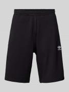 Regular fit sweatshorts met labelstitching, model 'ESSENTIAL'