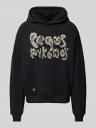 Hoodie met labelprint