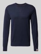 Gebreide pullover met labeldetail