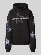 Hoodie met labelprint