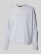 Sweatshirt met labeldetail