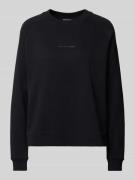 Sweatshirt met labelprint