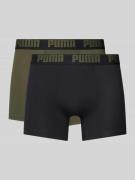 Boxershort met labeldetail in een set van 2 stuks