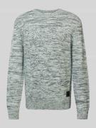 Regular fit gebreide pullover van zuiver katoen