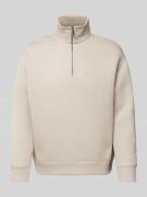 Sweatshirt met labeldetail