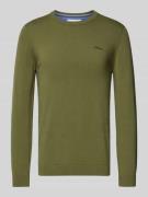 Regular fit gebreide pullover van zuiver katoen