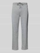 Straight leg sweatpants met structuurmotief