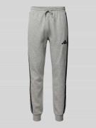 Relaxed fit sweatpants met logostitching