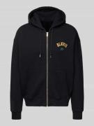 Sweatjack met labelstitching