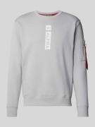 Sweatshirt met labelprint