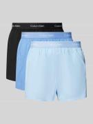 Boxershort met elastische logoband in een set van 3 stuks