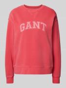 Sweatshirt met labeldetail