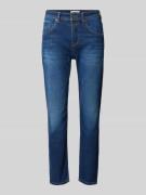 Korte boyfriend fit jeans met stretch, model 'Theda'