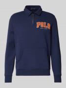 Sweatshirt met polokraag