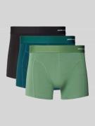 Boxershort met elastische band met label in een set van 3 stuks, model...