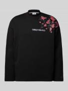 Sweatshirt met labelstitching