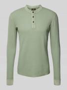 Shirt met lange mouwen en labeldetail