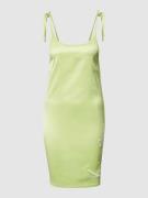 Mini-jurk met labelstitching