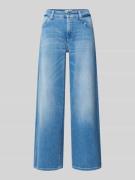 Wide leg jeans met verkort model