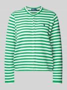 Gebreide jacks met logostitching, model 'TERRY'