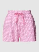 Shorts met all-over motief