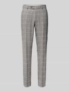 Slim fit pantalon met rasterruit, model 'Shiver-G'