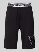 Sweatshorts met elastische band met logo