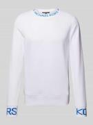 Sweatshirt met labelprint