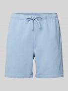 Regular fit sweatshorts met tunnelkoord