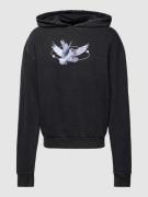 Hoodie met motiefprint, model 'Vive la Liberte'