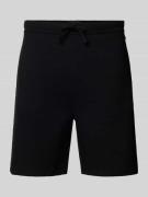 Regular fit sweatshorts met structuurmotief