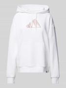 Hoodie met labelprint, model 'Holiday'