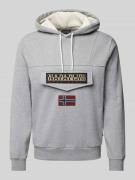 Hoodie met labelpatch, model 'BURGEE'